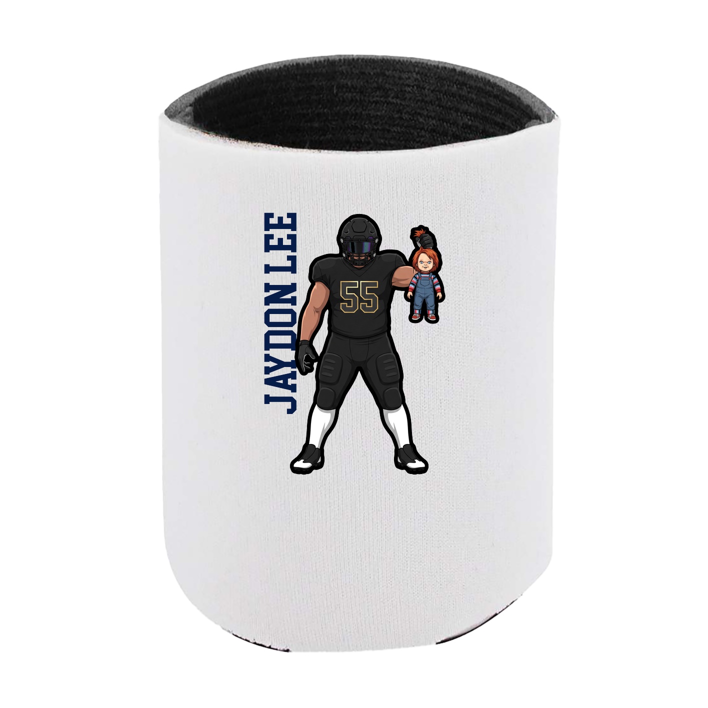 Can Holder — Name Vertical in White