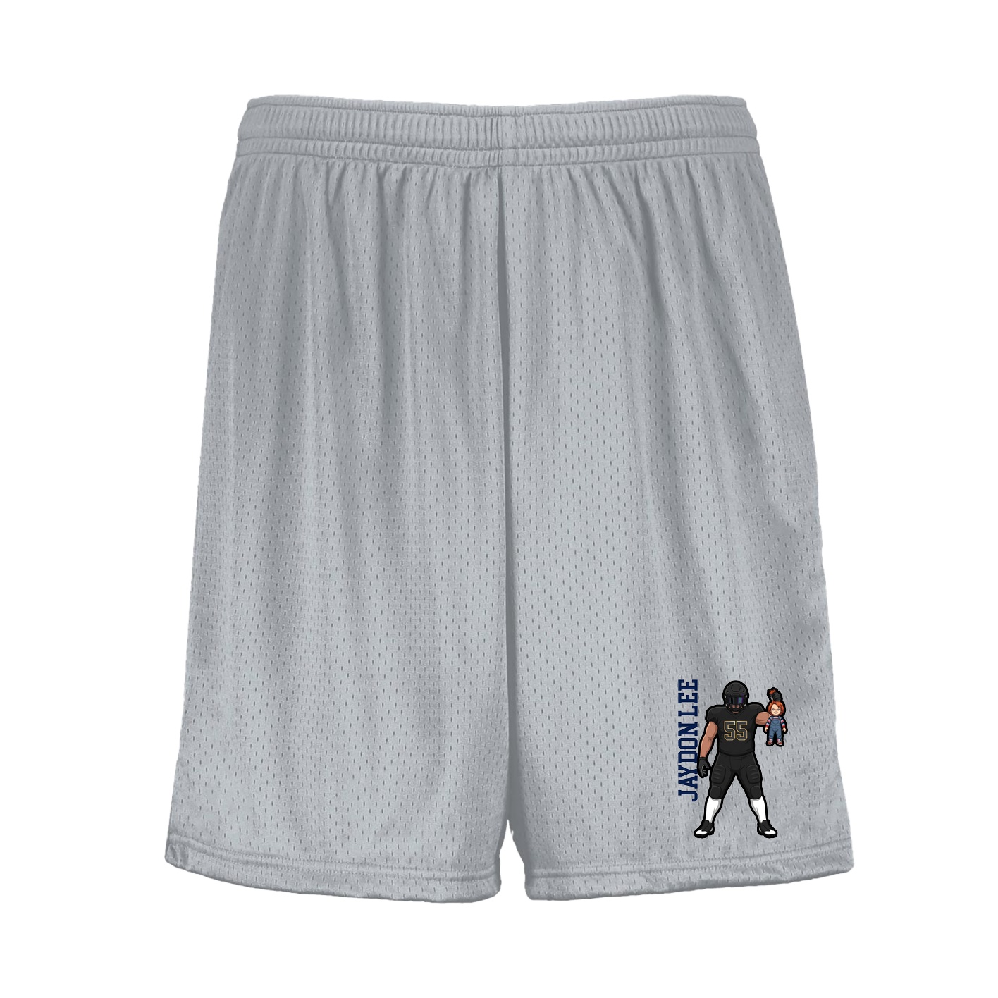 Shorts — Name Vertical in Silver