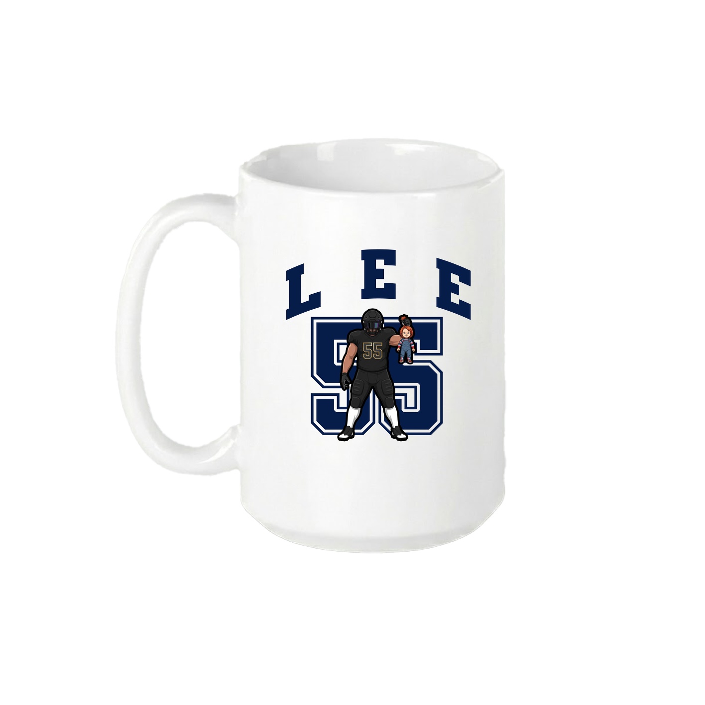 15oz Coffee Mug — Number in White