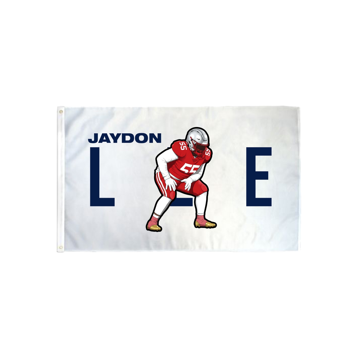 3x5 Flag — Player Name in Classic