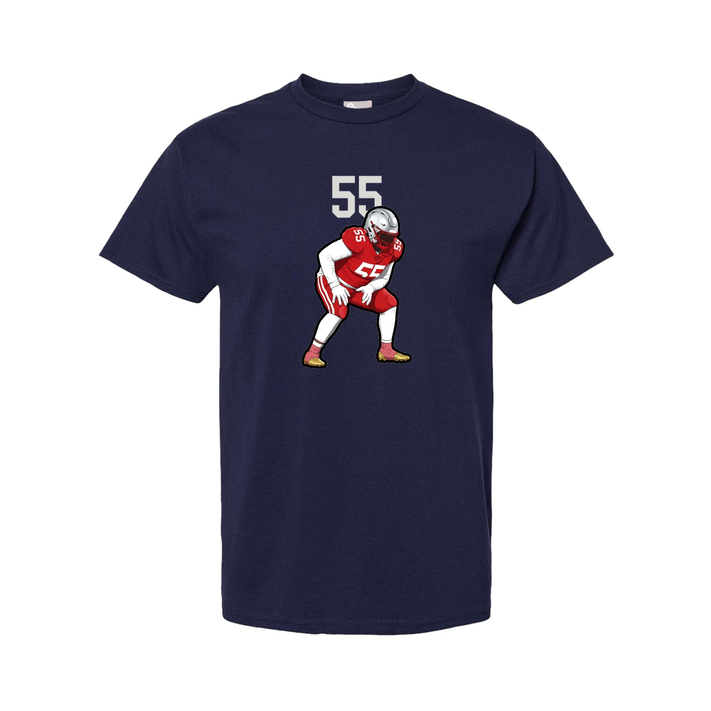Youth Tee — Number Top in Navy