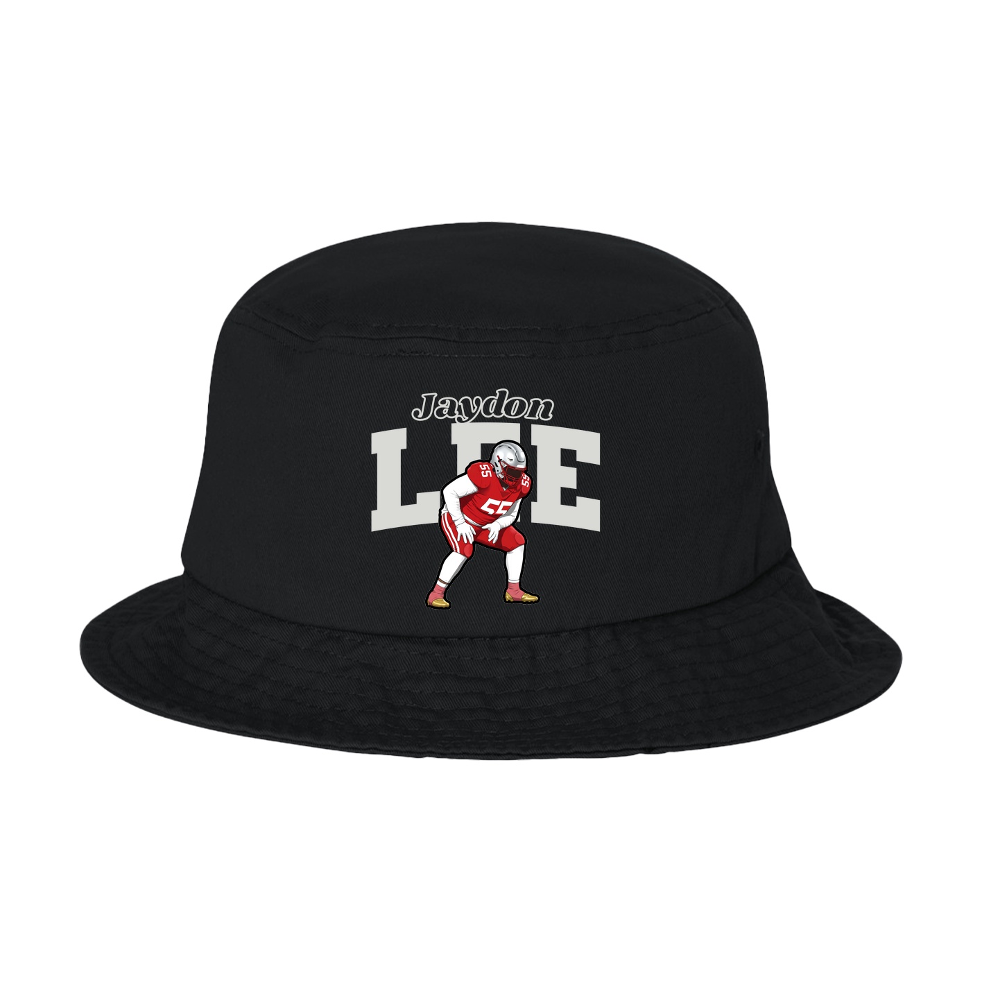 Bucket Cap — Name Arch in Black