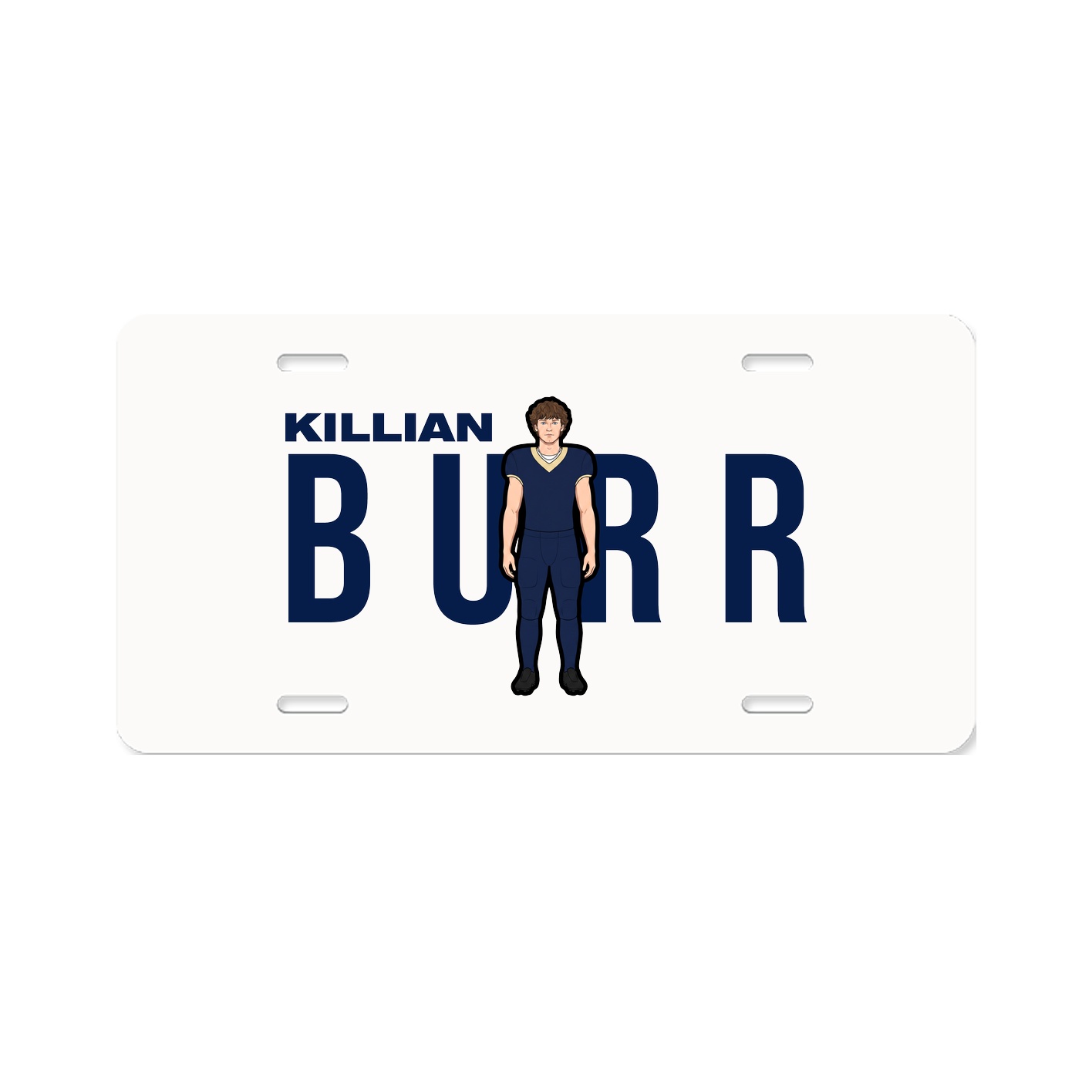 License Plate — Player Name in Classic