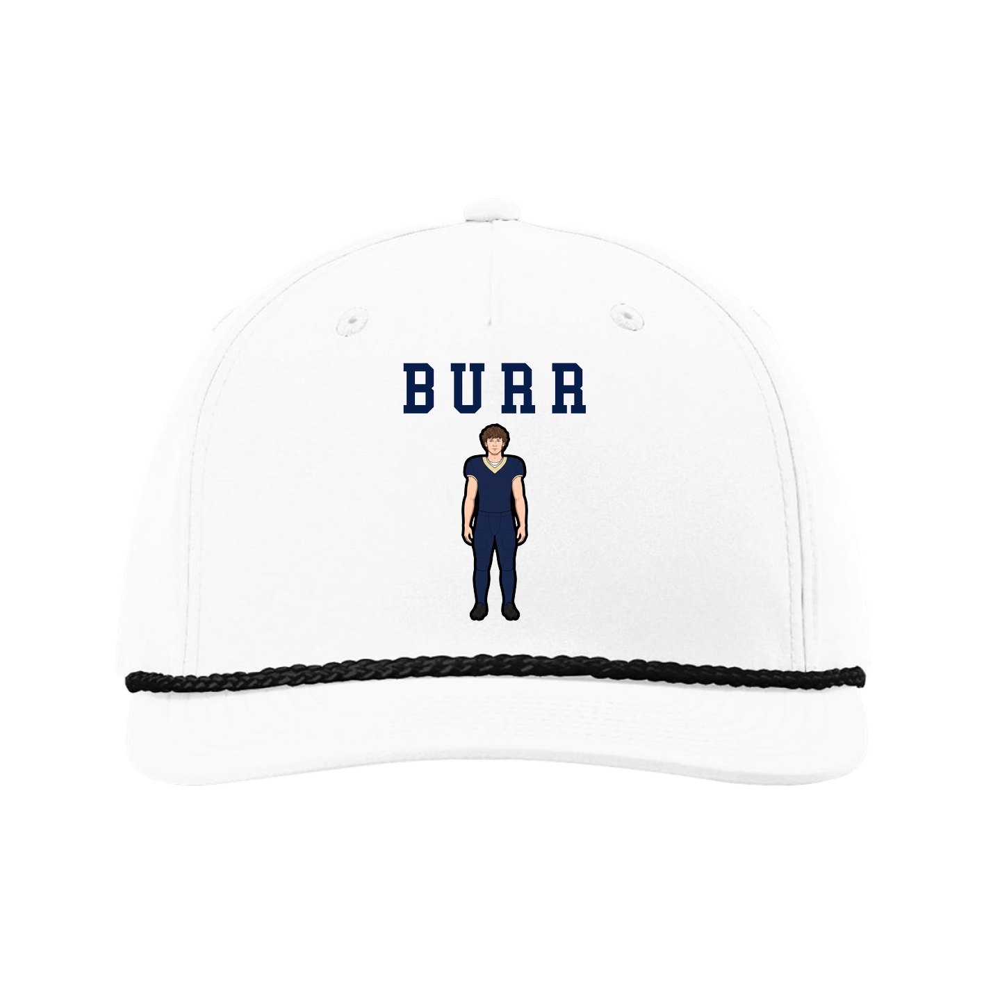 Five-Panel Classic Rope Cap — Shirsey in White