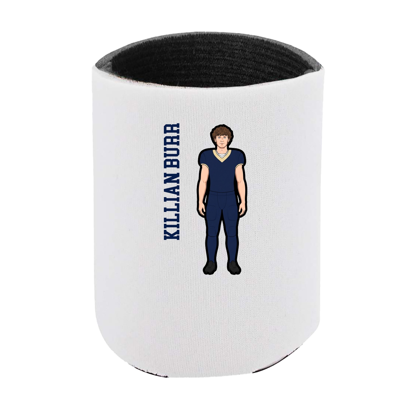 Can Holder — Name Vertical in White