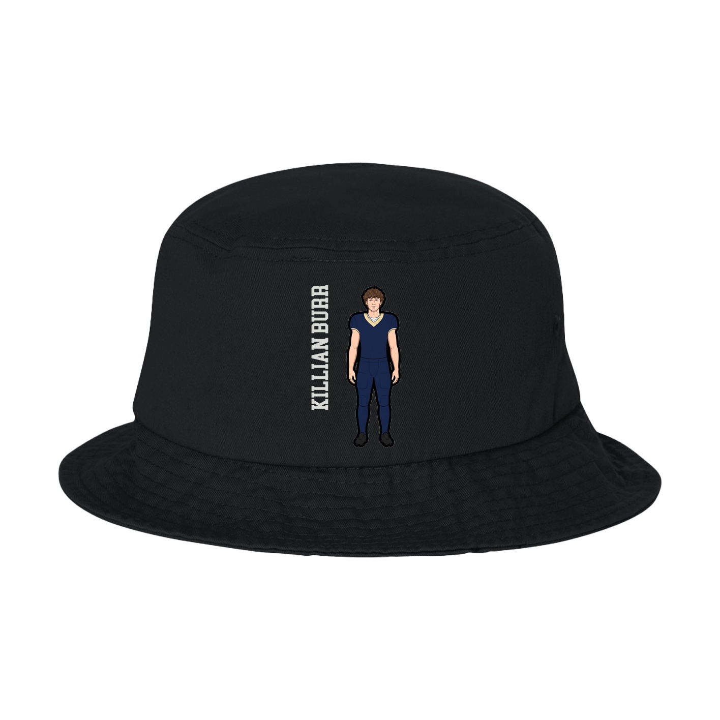 Bucket Cap — Name Vertical in Black