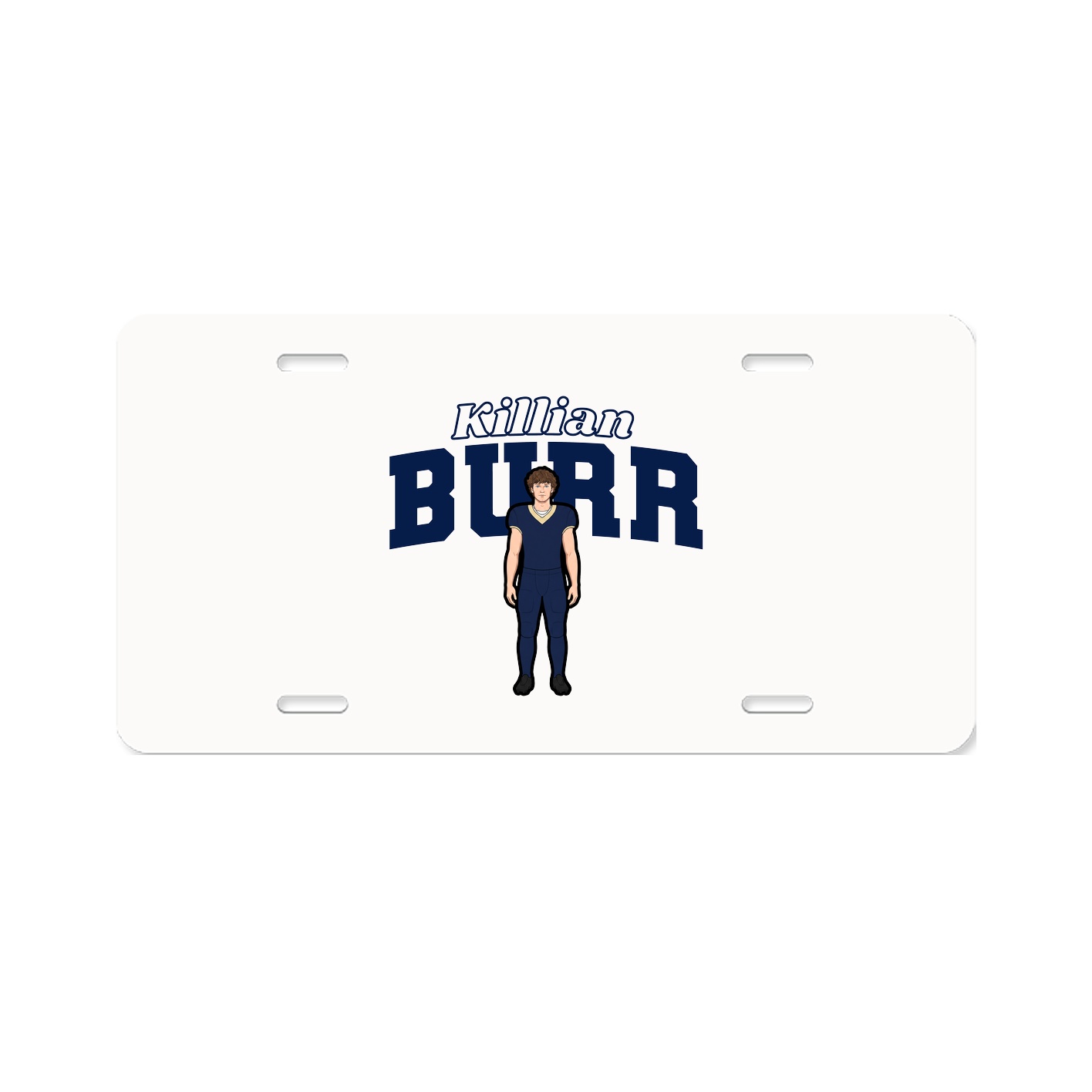 License Plate — Name Arch in Classic