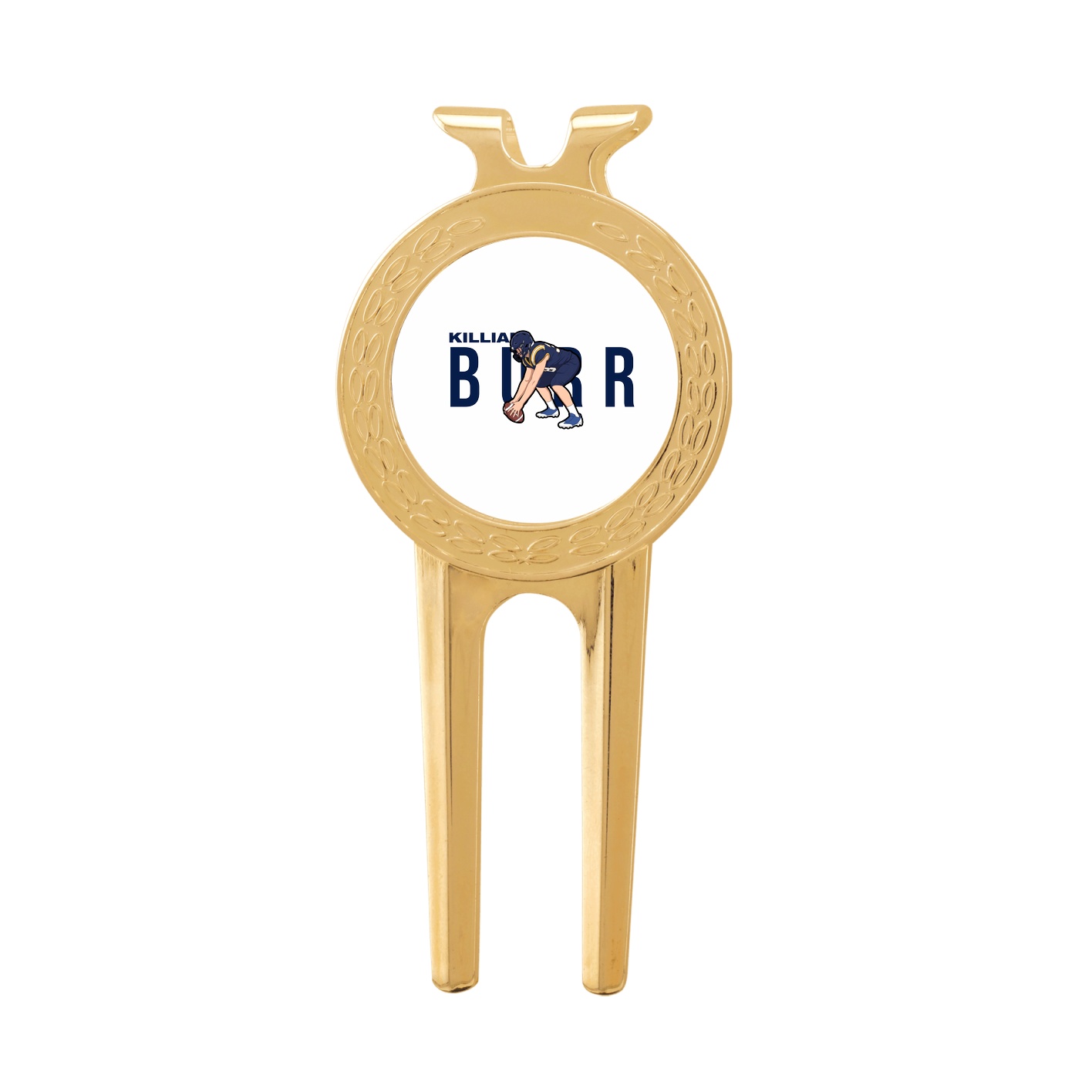 Divot Tool with Ball Marker — Player Name in Classic