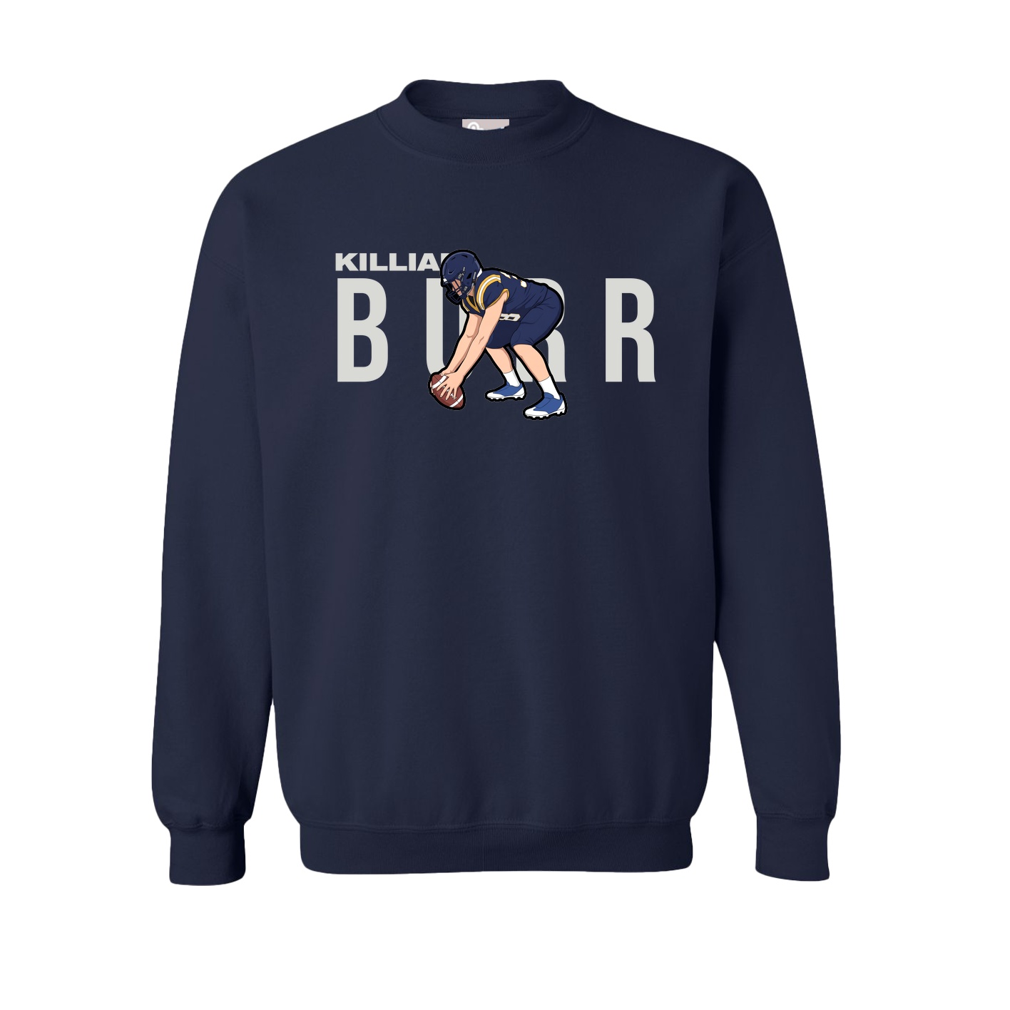 Fleece Crew — Player Name in Navy