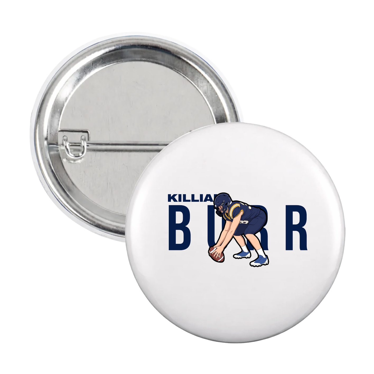 Game Day Button — Player Name in White