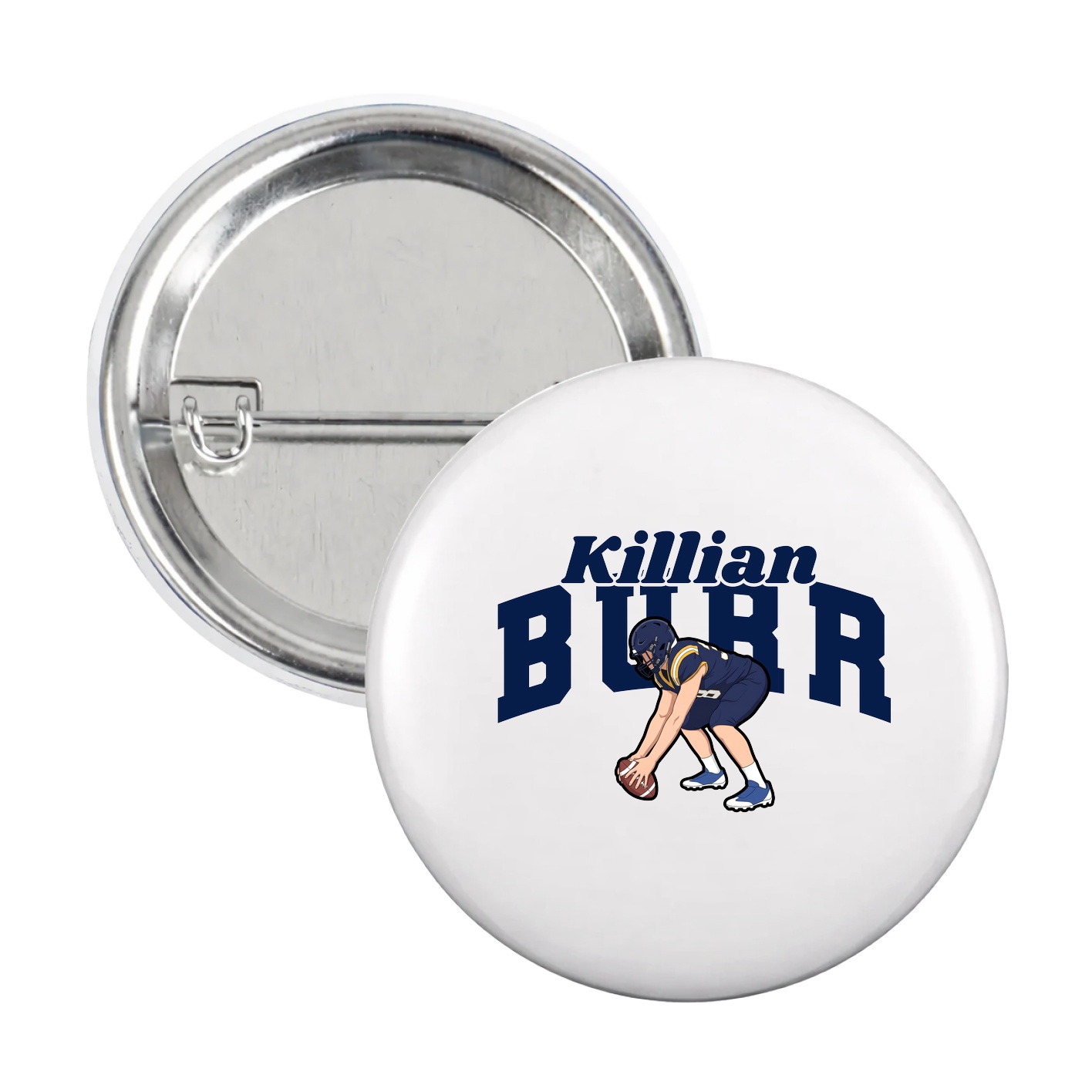 Game Day Button — Signature Arch in White