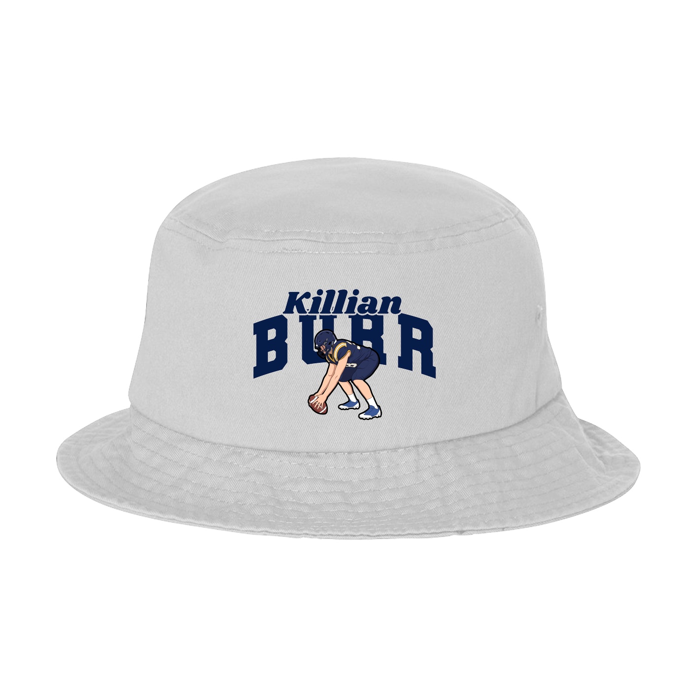 Bucket Cap — Signature Arch in White