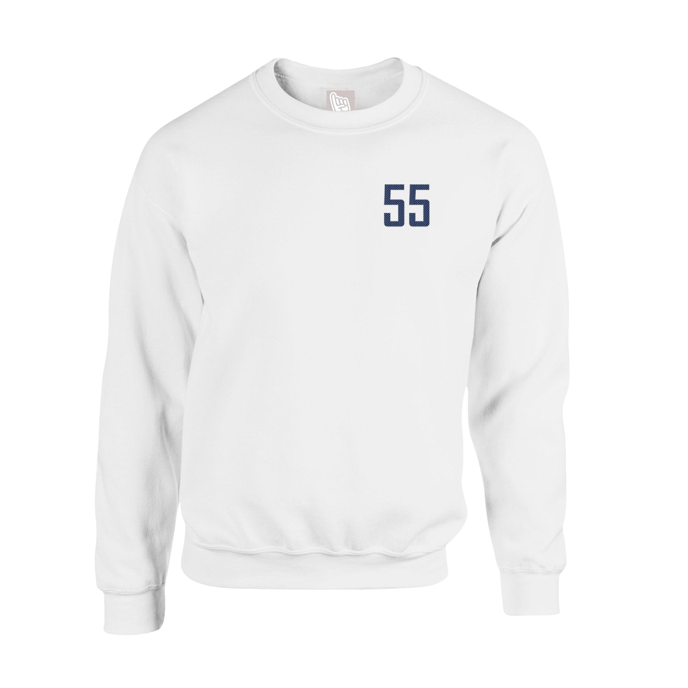 Fleece Crew — Front Shirsy in White