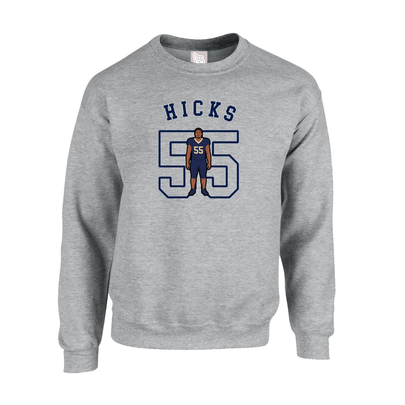 Fleece Crew — Shirsey Arch in Grey
