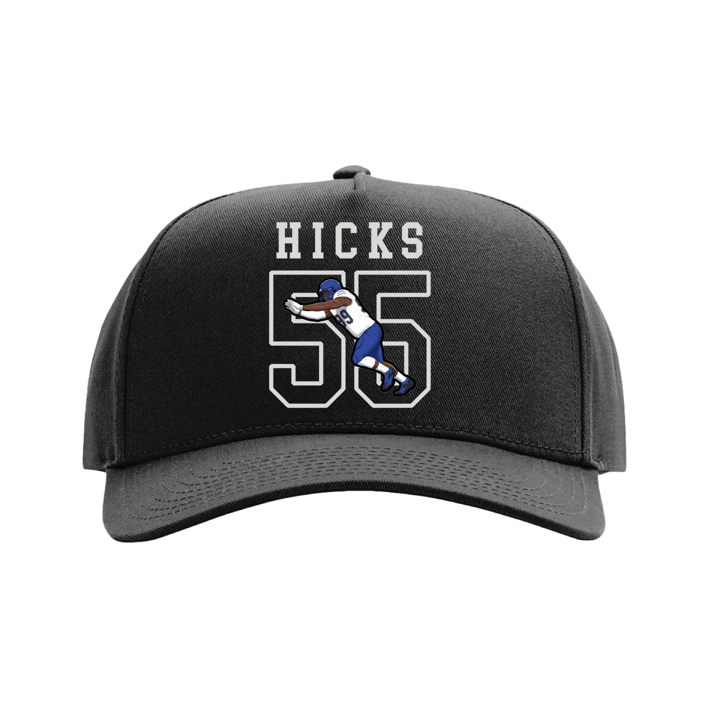 Full Fabric Five-Panel Champ Cap — Shirsey in Black