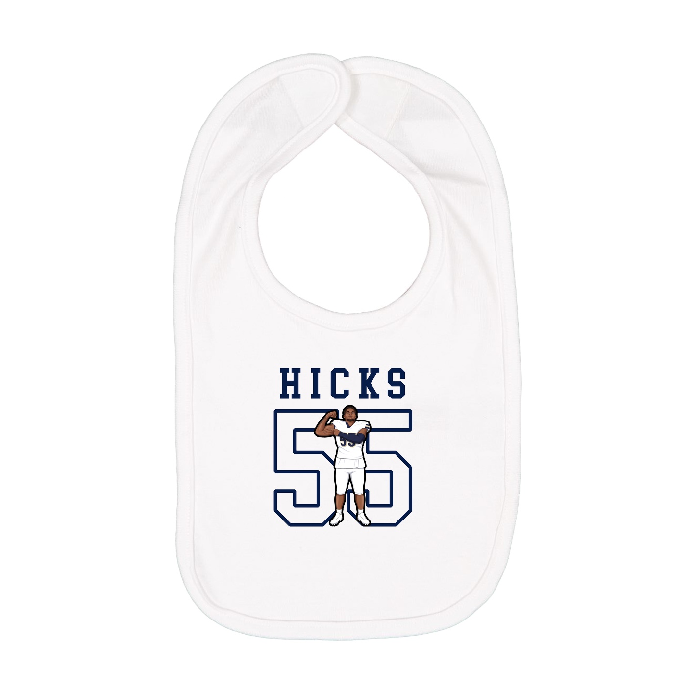 Infant Bib — Shirsey in White