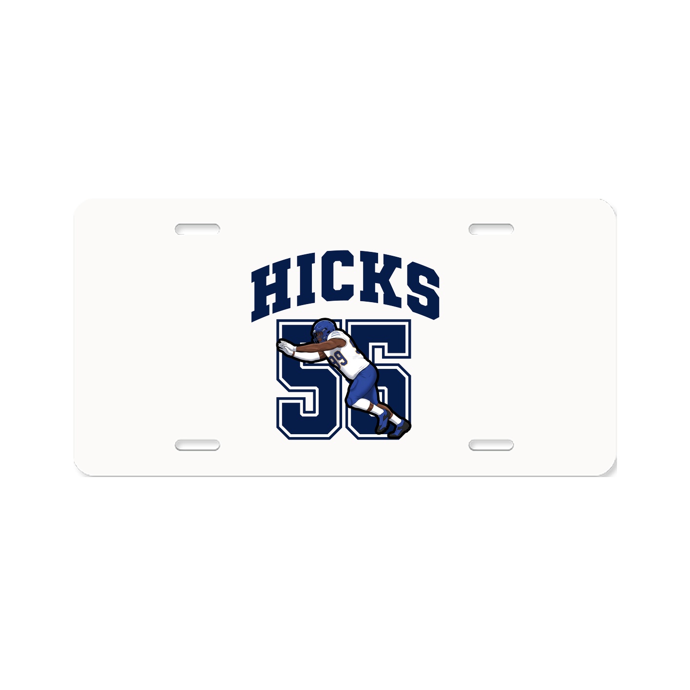 License Plate — Number in Classic