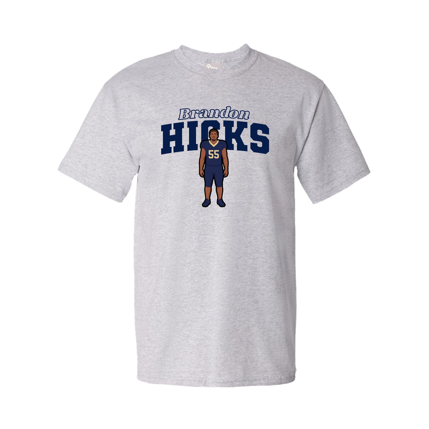 Tee — Name Arch in Grey