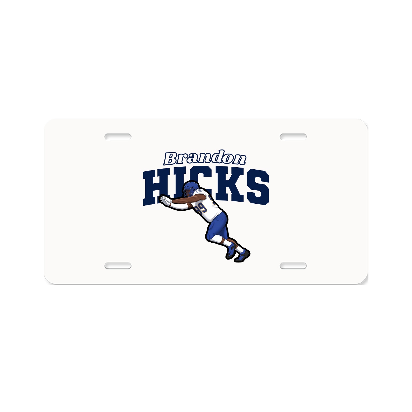 License Plate — Name Arch in Classic
