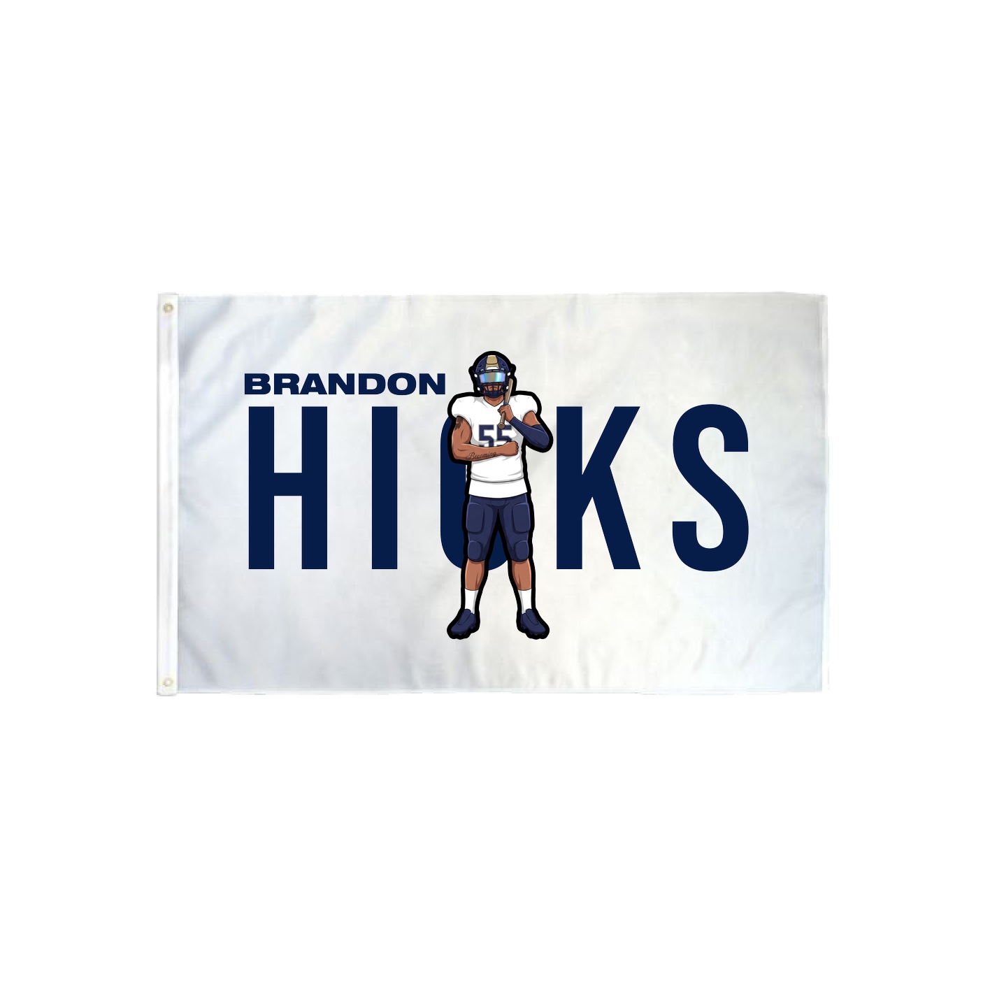 3x5 Flag — Player Name in Classic
