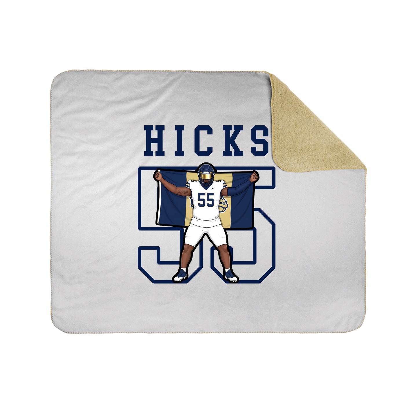 Throw Blanket — Shirsey in White