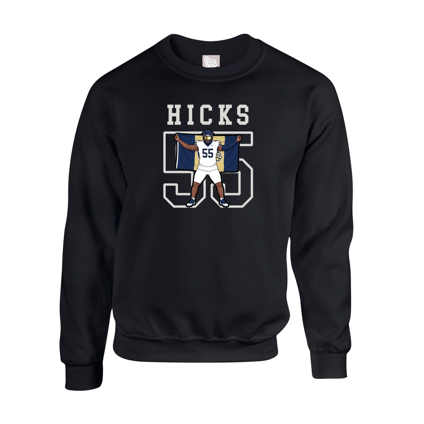 Fleece Crew — Shirsey in Black