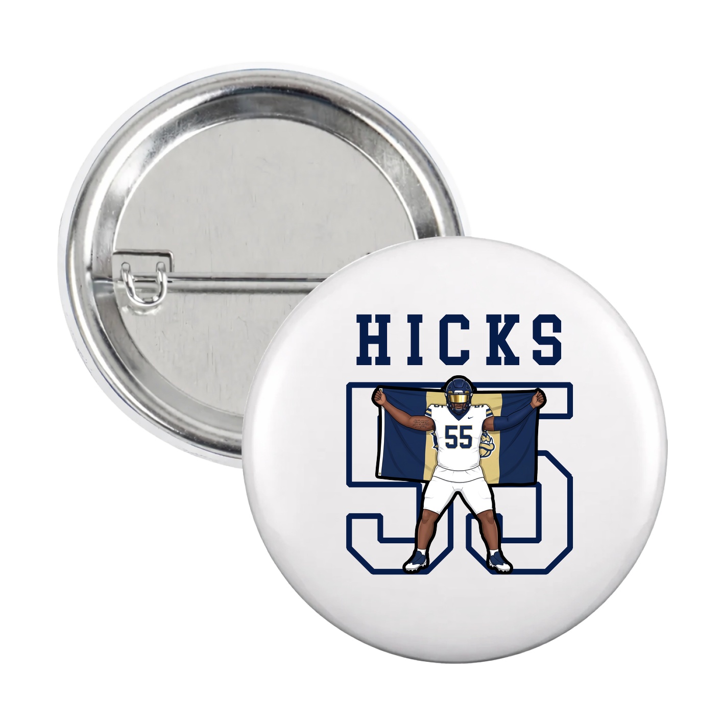 Game Day Button — Shirsey in White