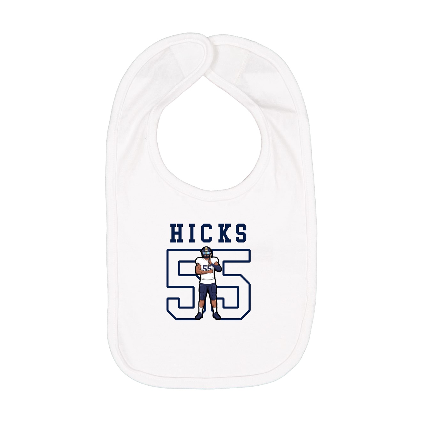 Infant Bib — Shirsey in White