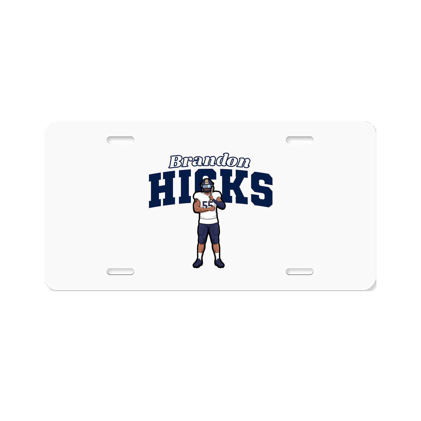 License Plate — Name Arch in Classic