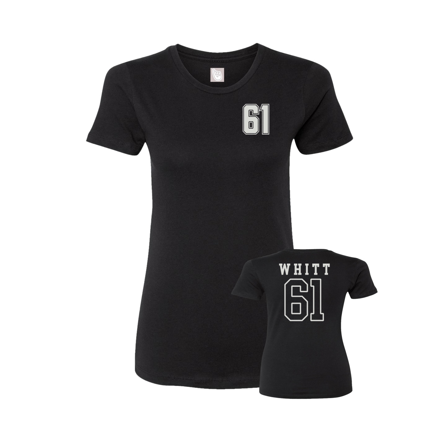 Womens Tee — Chest Back in Black