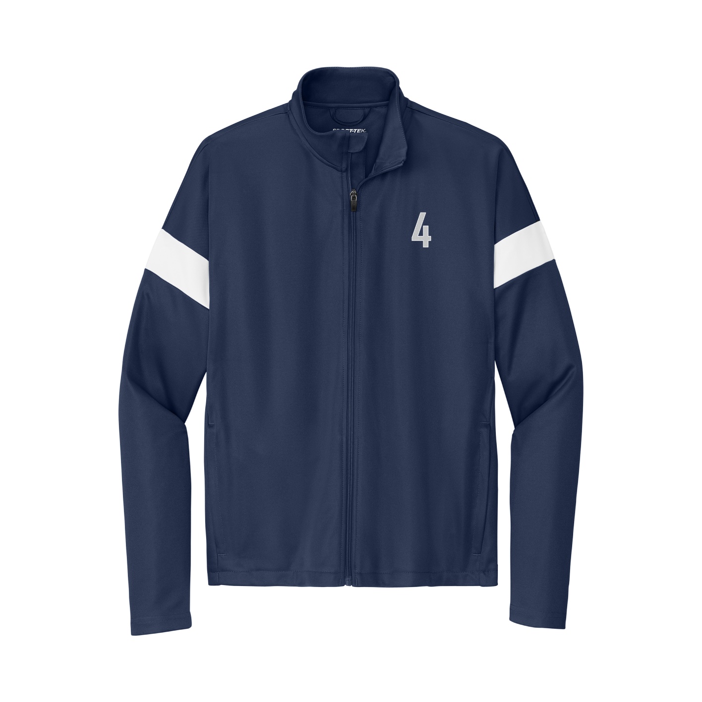 Team Travel Full-Zip Jacket — Front Shirsy in Navy/White