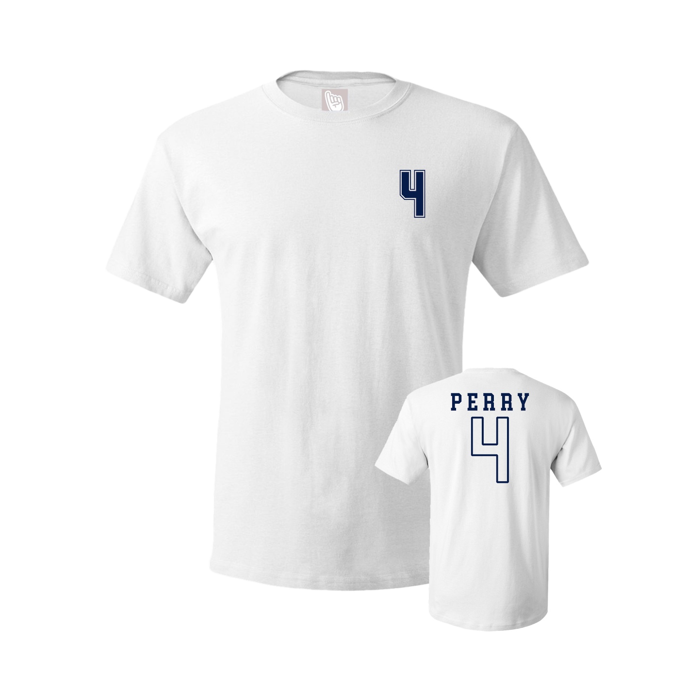 Youth Tee — Chest Back in White