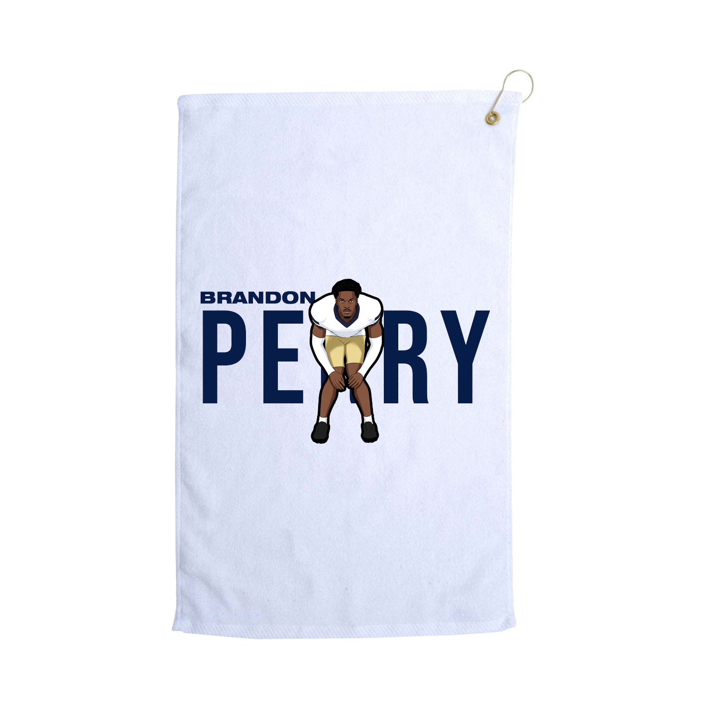 Golf Towel — Player Name in White