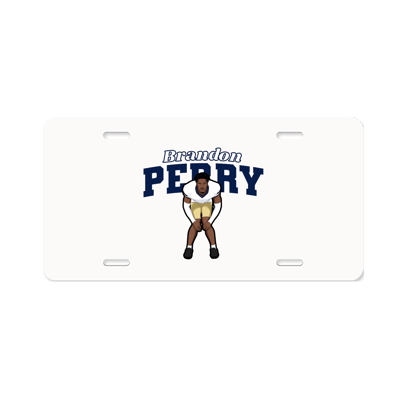 License Plate — Name Arch in Classic
