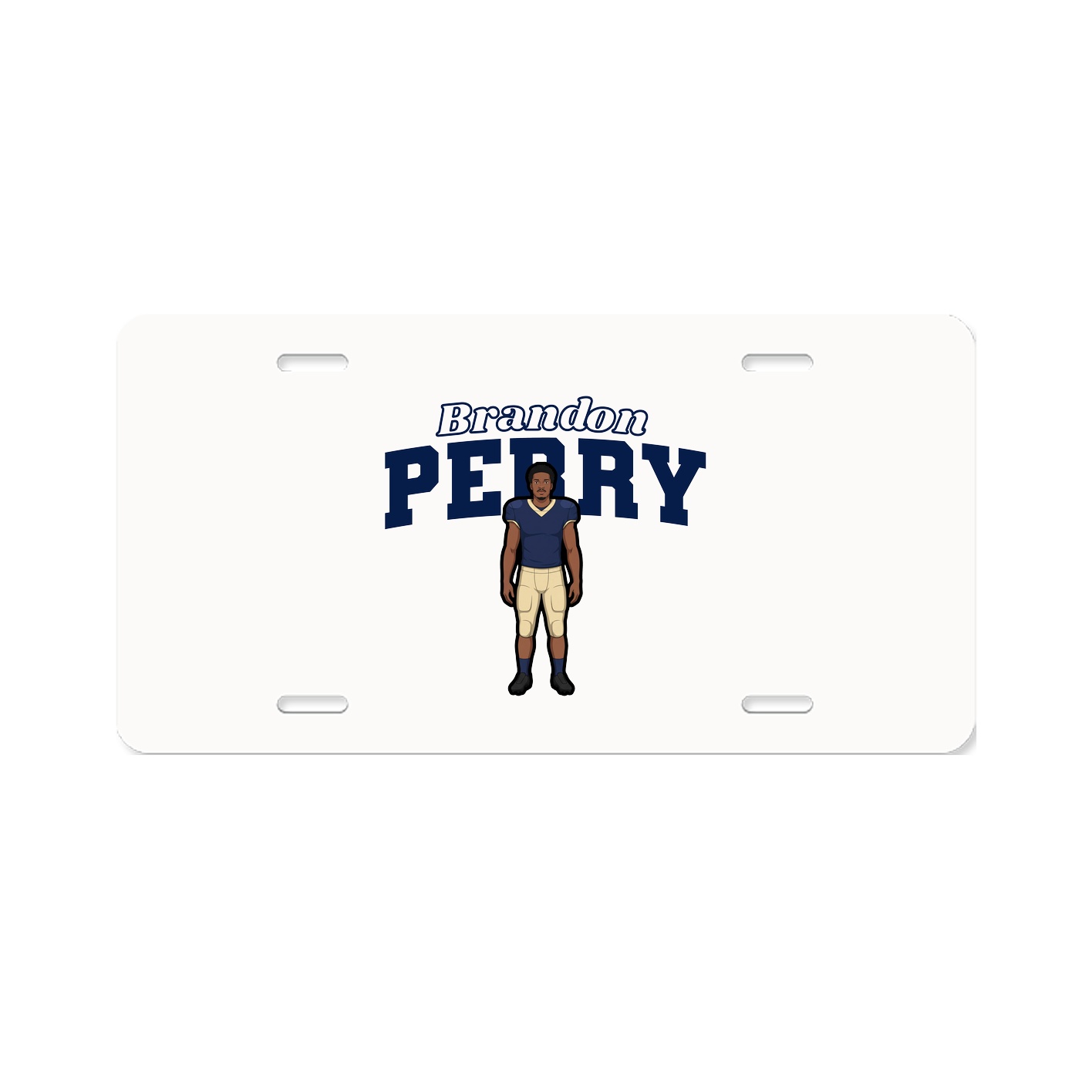 License Plate — Name Arch in Classic
