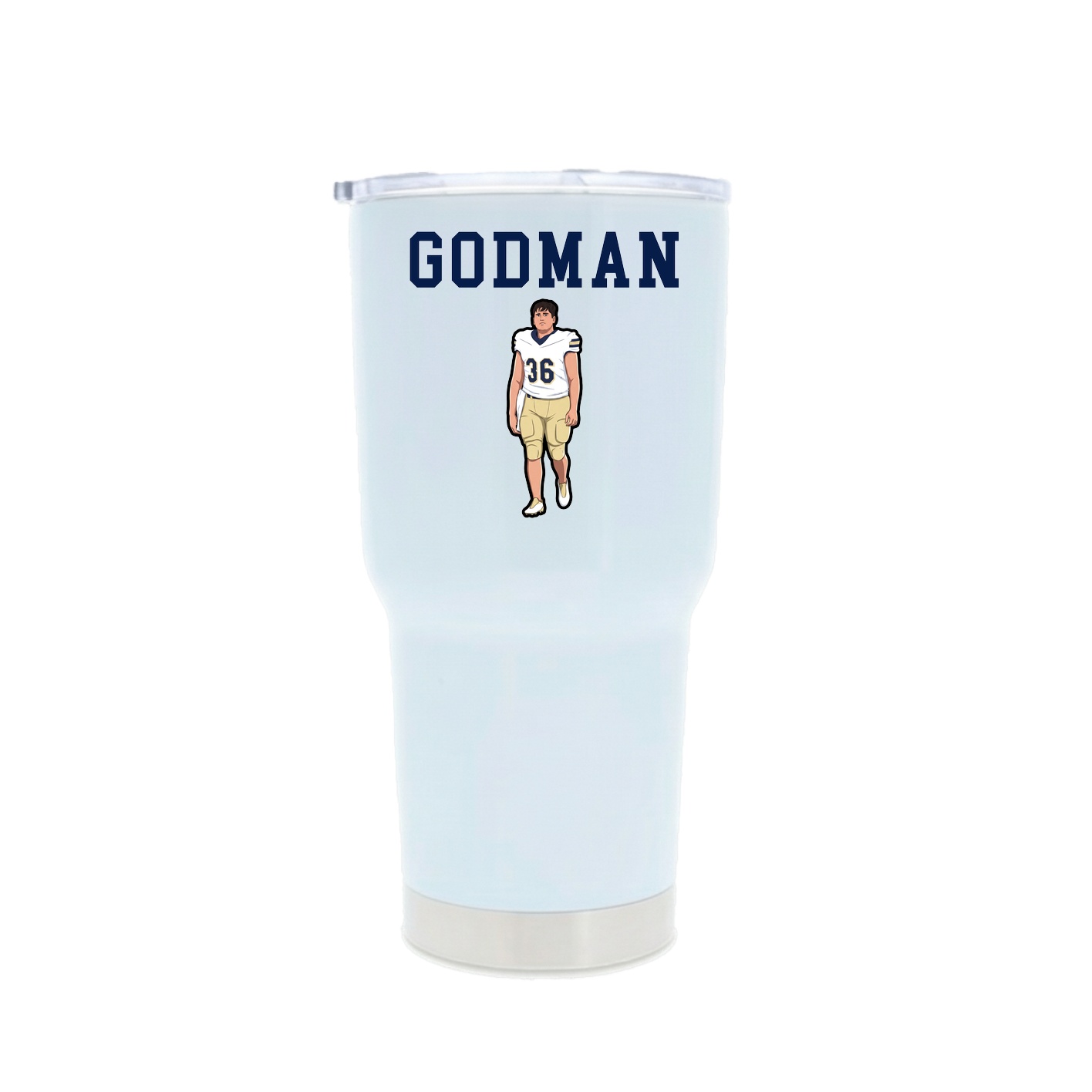 30oz Stainless Steel Tumbler — Shirsey in White