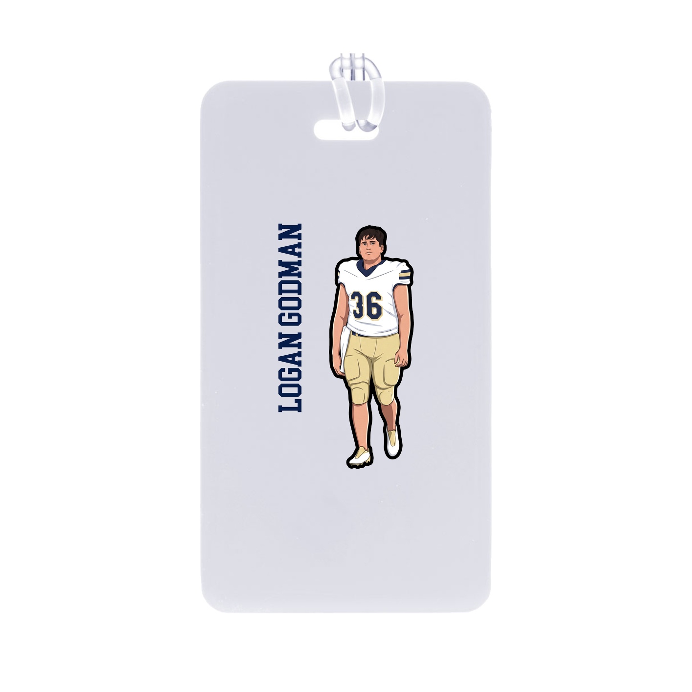 Bag Tag — Name Vertical in Classic