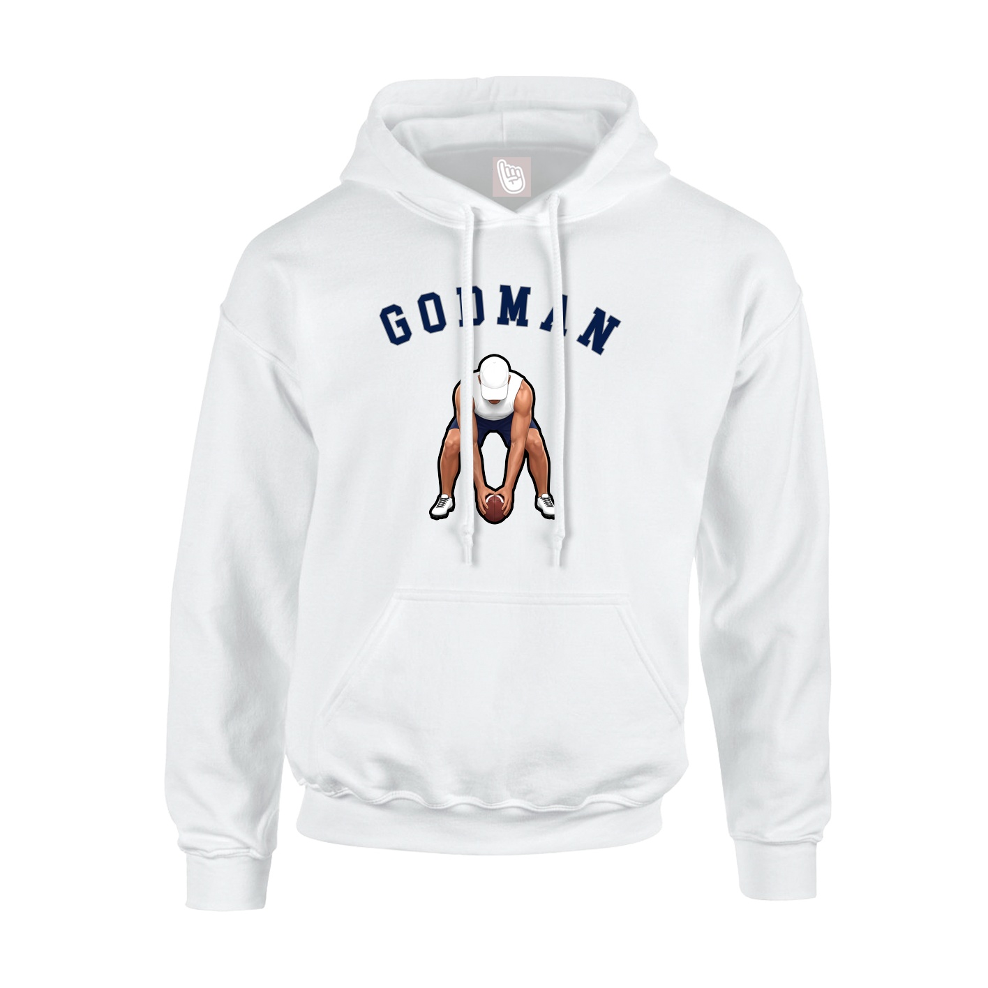 Youth Hoodie — Shirsey Arch in White