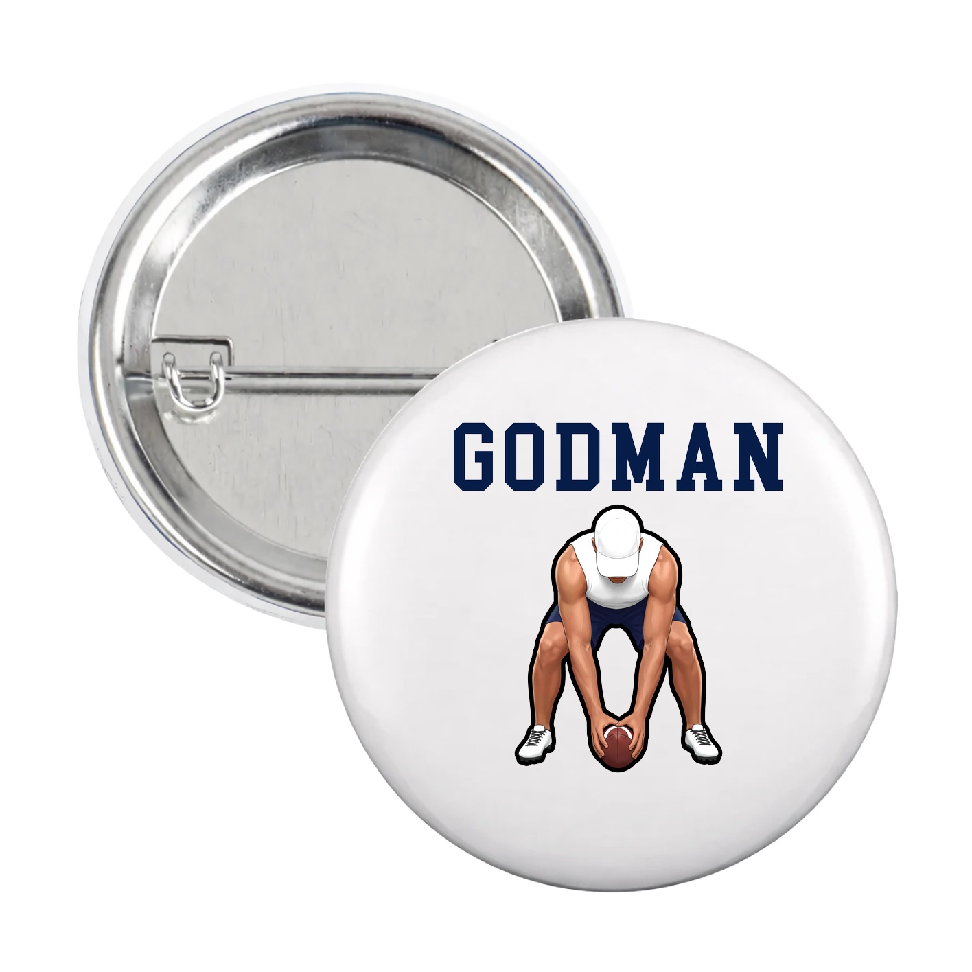 Game Day Button — Shirsey in White