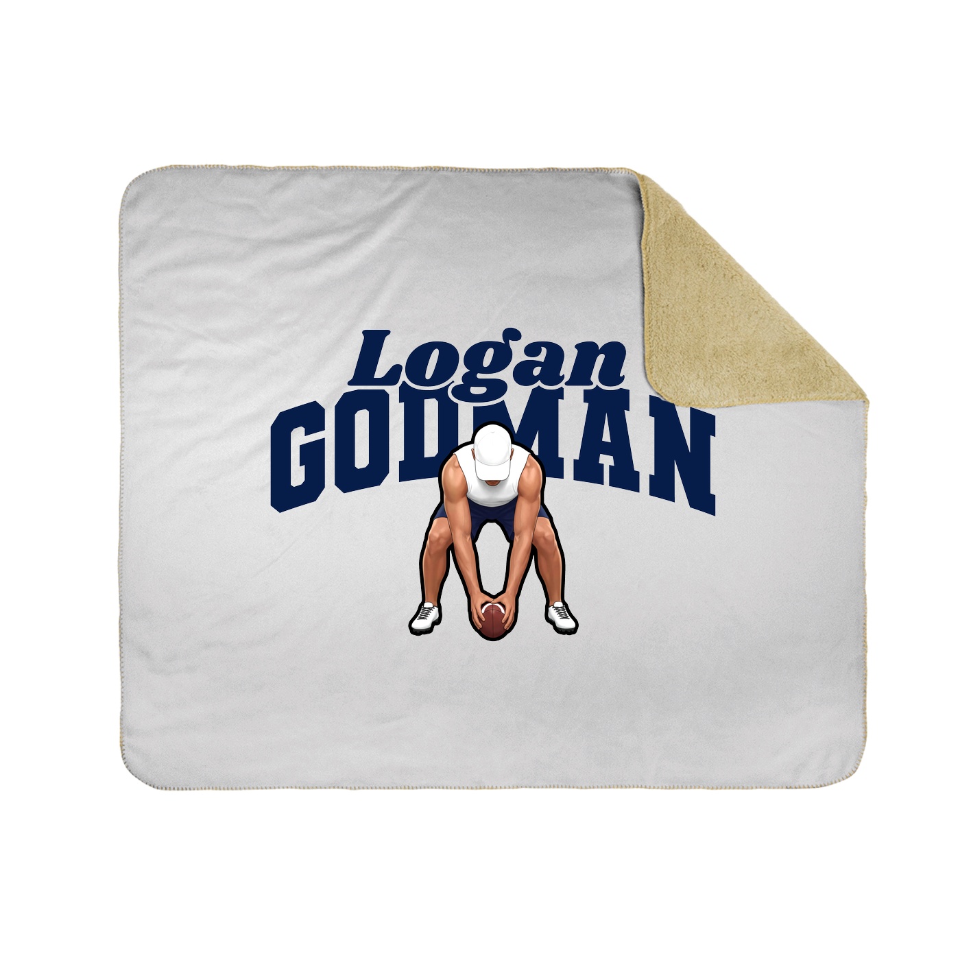 Throw Blanket — Signature Arch in White