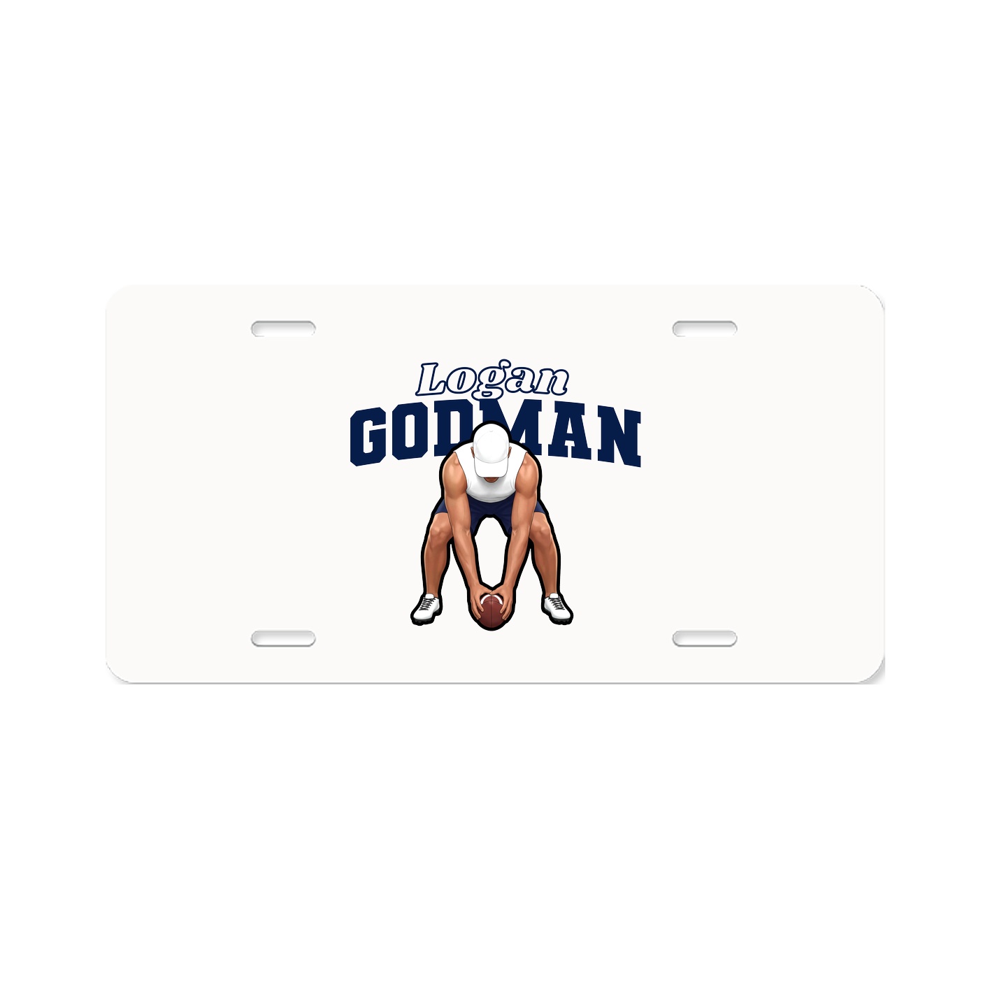 License Plate — Name Arch in Classic
