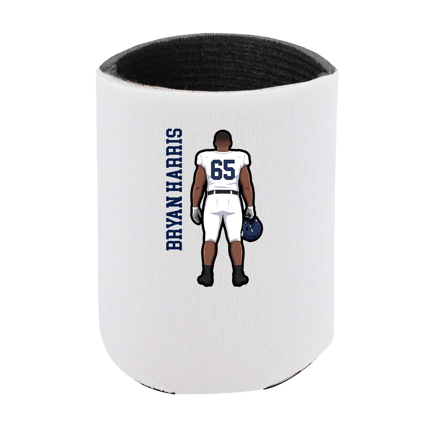 Can Holder — Name Vertical in White