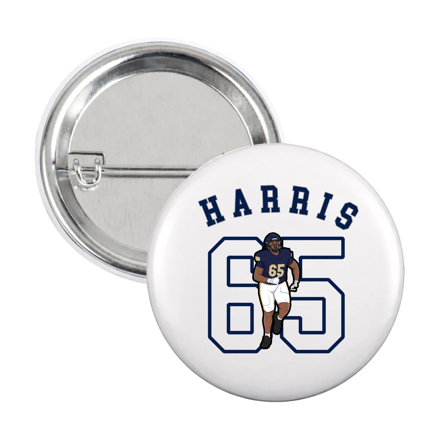 Game Day Button — Shirsey Arch in White