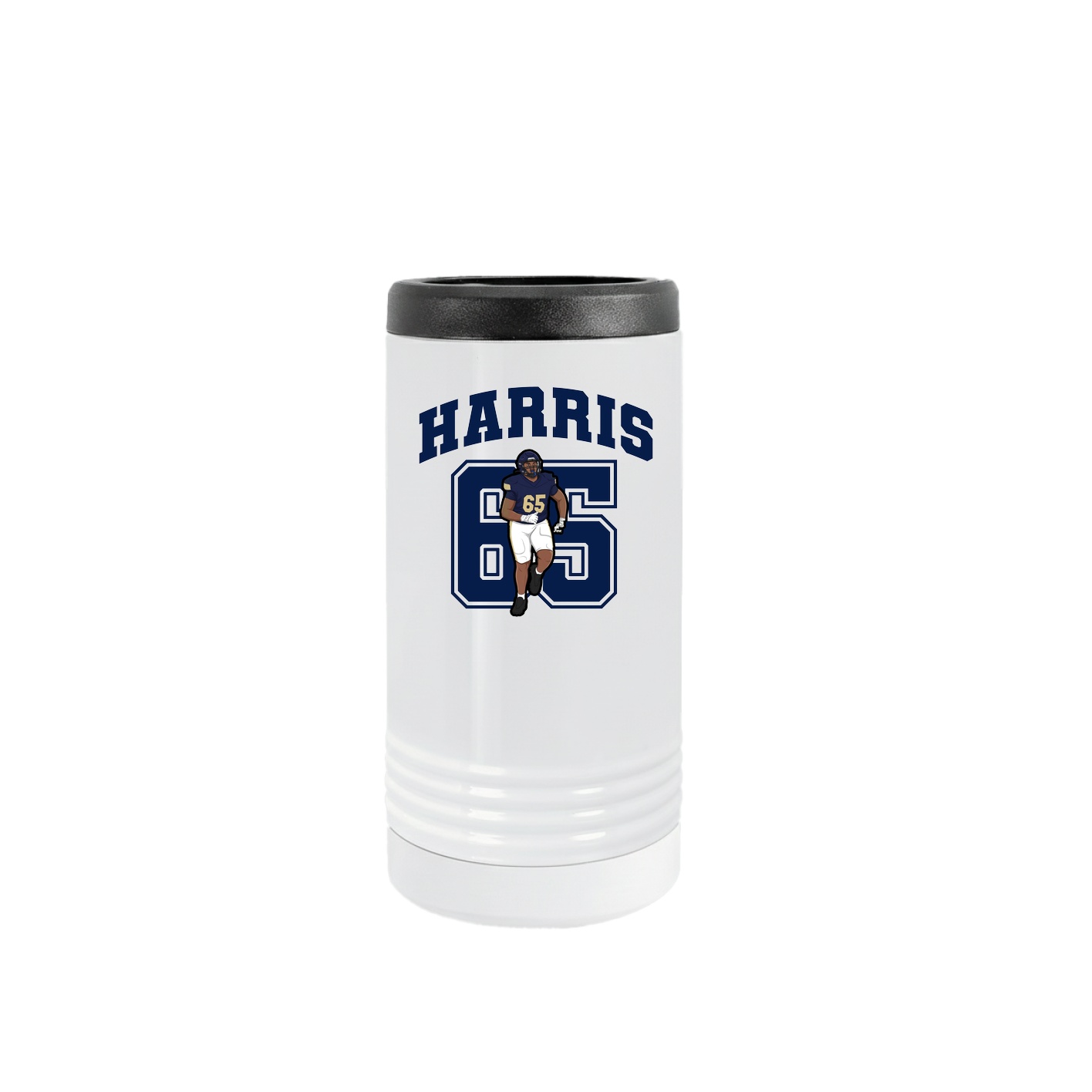 Slim Beverage Holder — Number in White