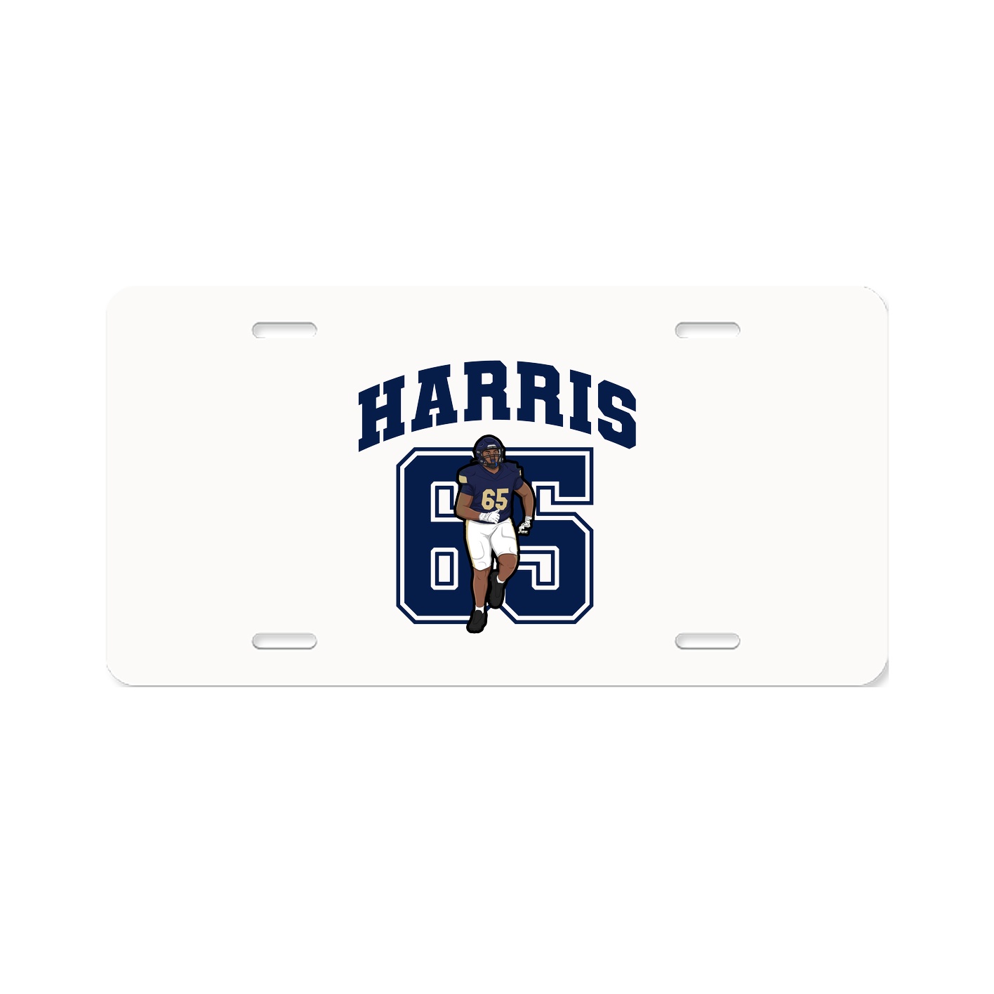 License Plate — Number in Classic