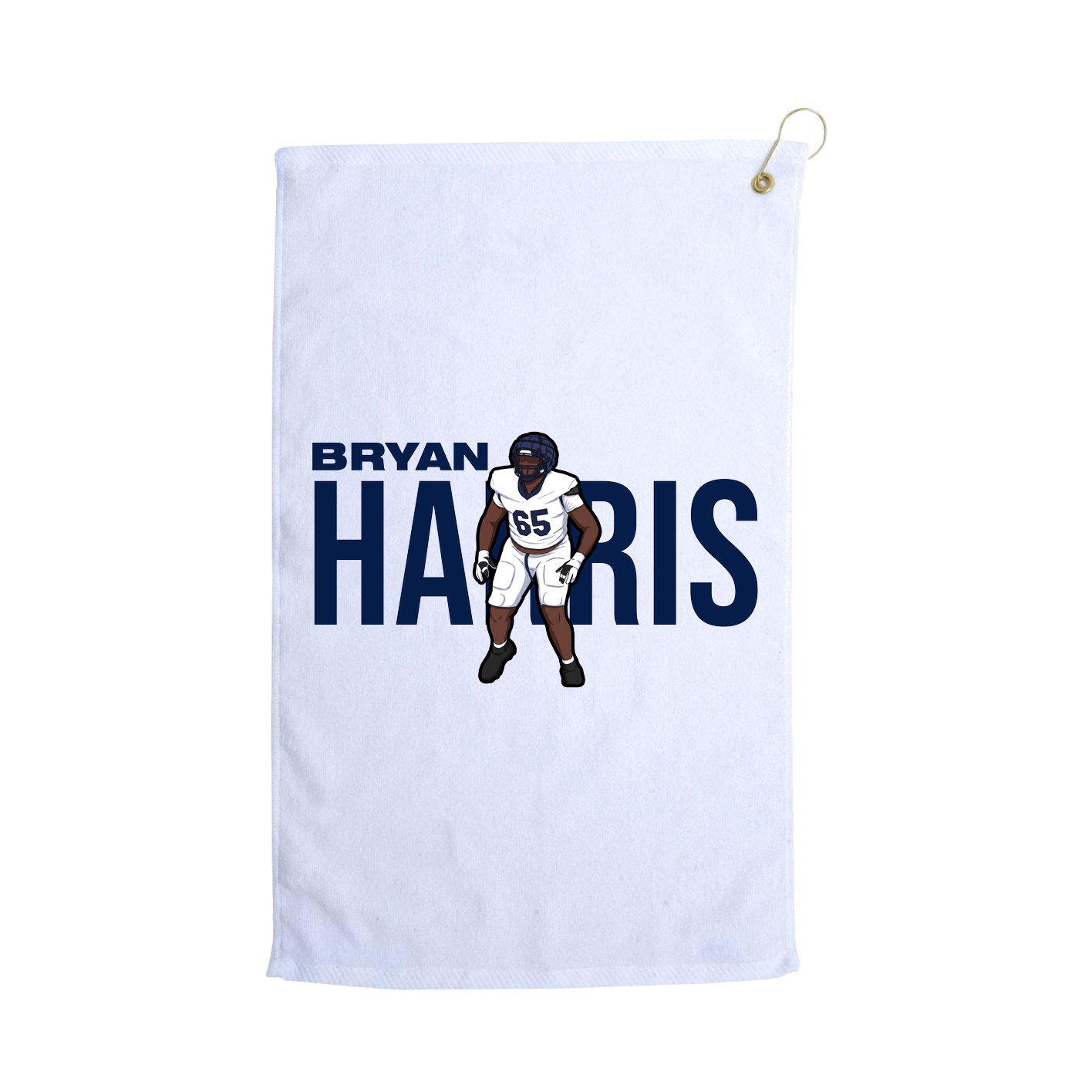Golf Towel — Player Name in White