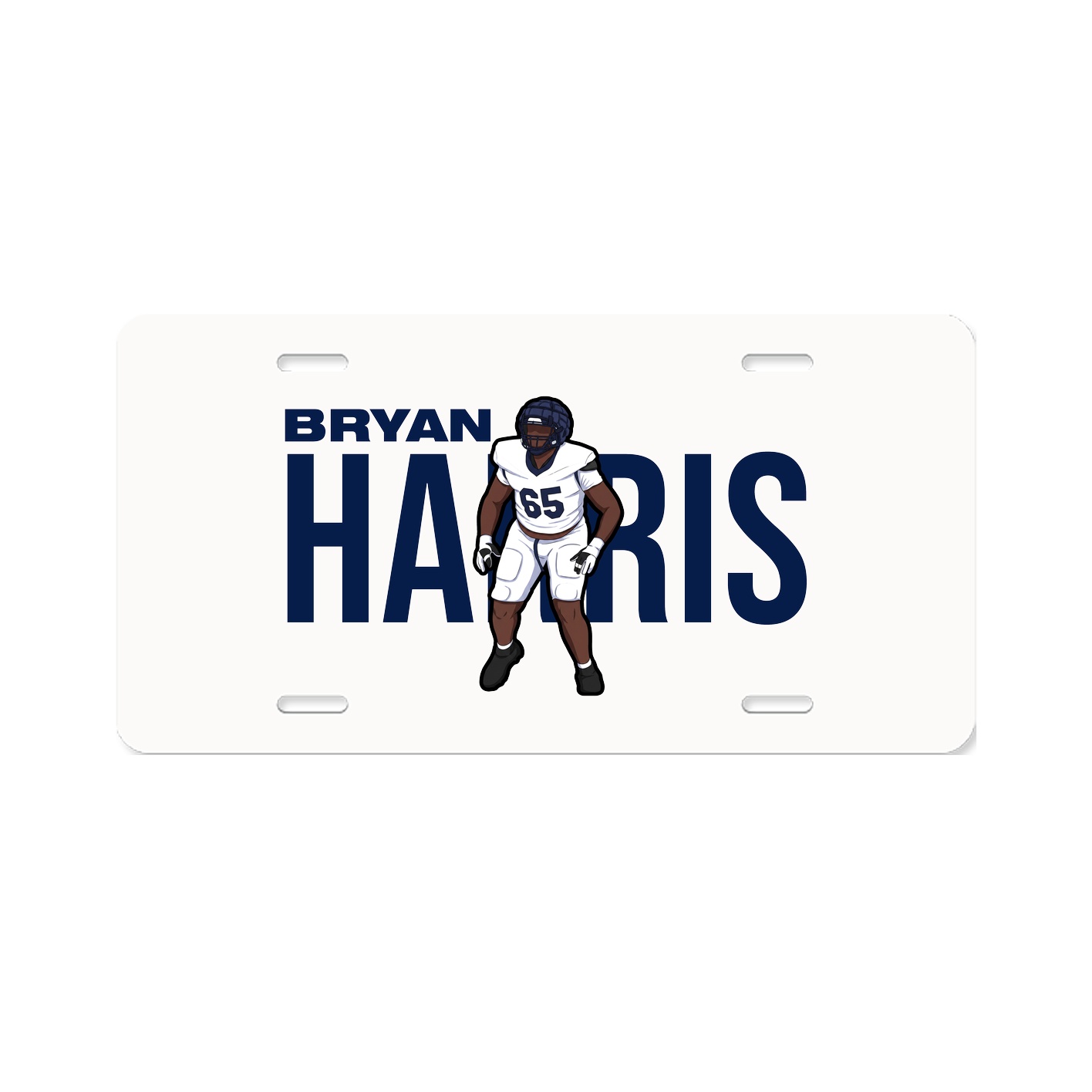 License Plate — Player Name in Classic