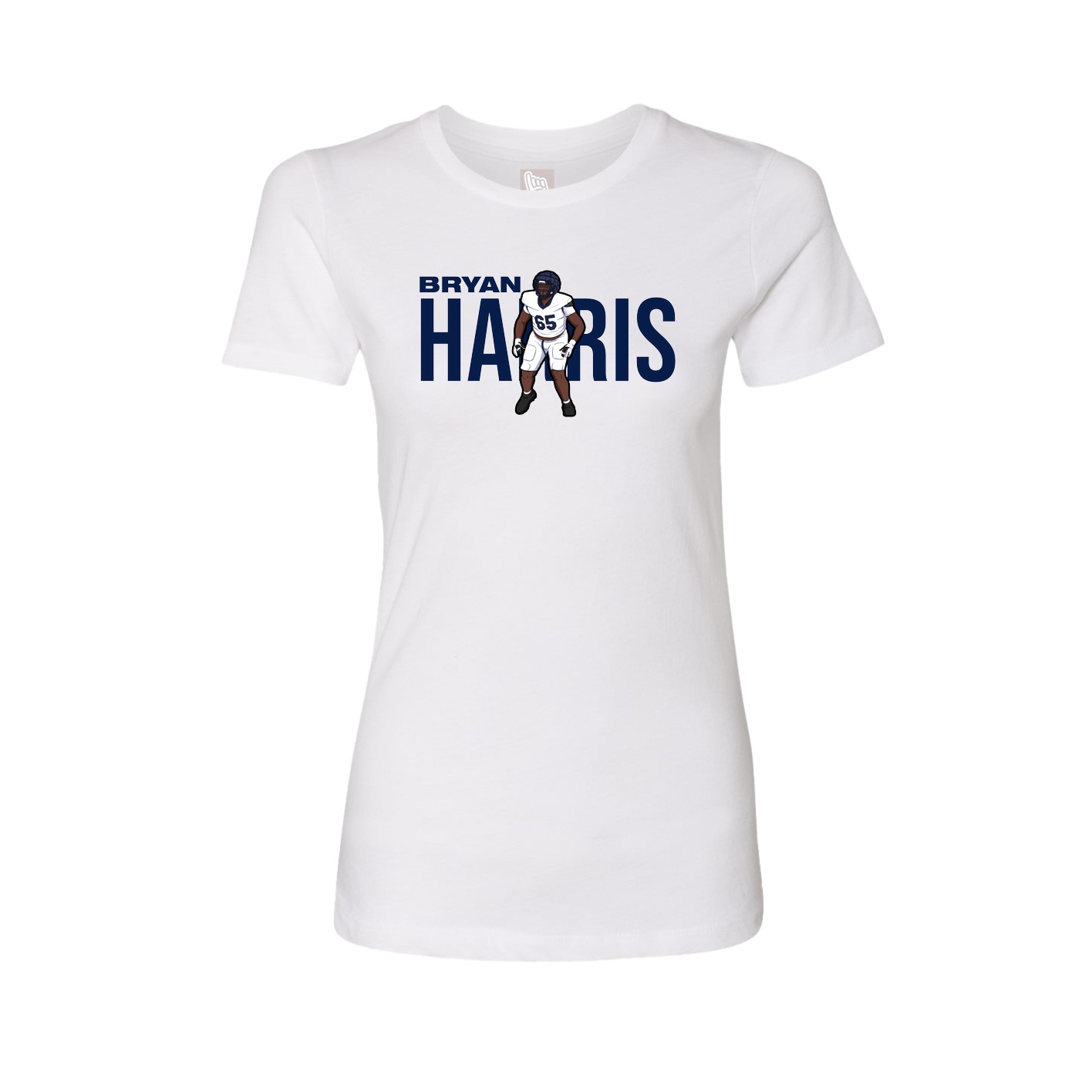 Womens Tee — Player Name in White
