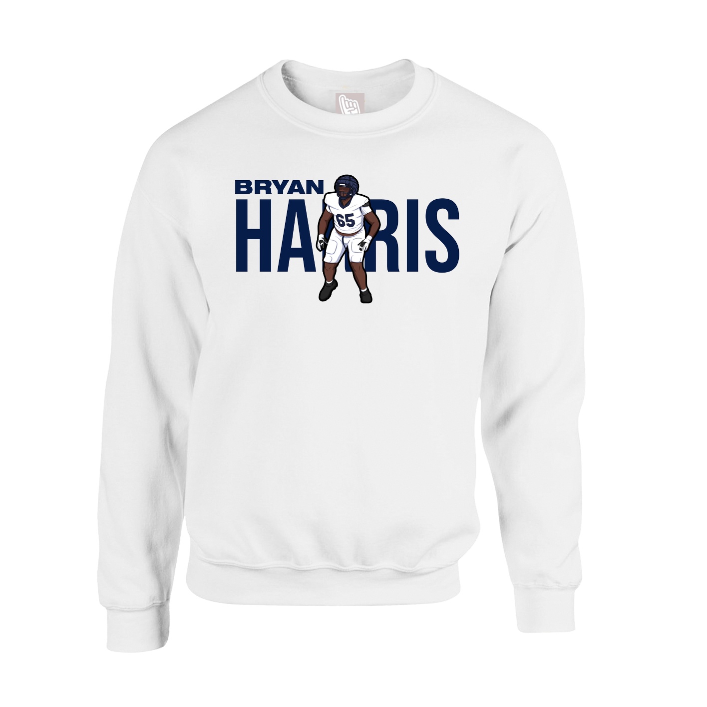 Fleece Crew — Player Name in White