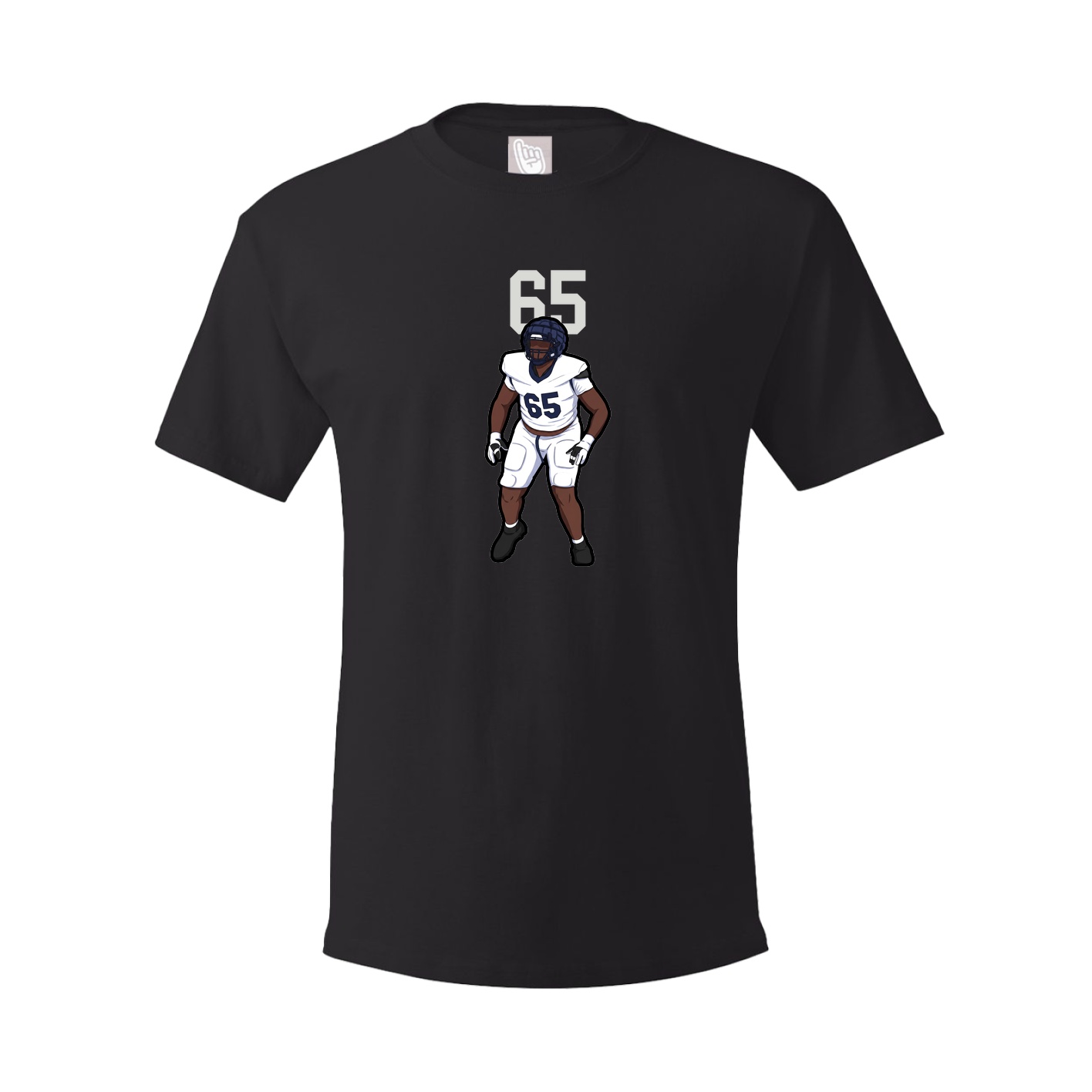 Youth Tee — Number Top in Black